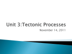 Unit 3:Tectonic Processes