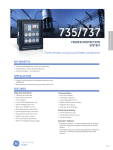 735/737 FEEDER PROTECTION SySTEM