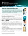 Oral Rinsing Recommendations - Canadian Dental Hygienists