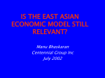 Is the East Asian Economic Model still Relevant?