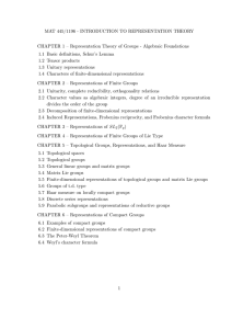 Introduction to Representation Theory