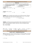 Warm-up Section 1.6/1.7: Simplifying Expressions