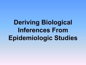 Deriving Biological Inferences From Studies