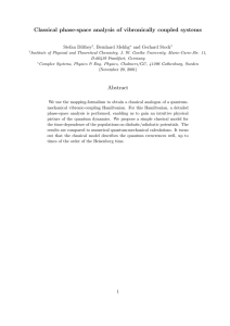 Classical phase-space analysis of vibronically coupled systems