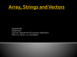 Array, Strings and Vectors - GCG-42