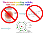 Bohr`s model of the atom