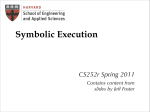Symbolic Execution - Harvard University
