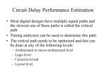 Circuit Delay Performance Estimation