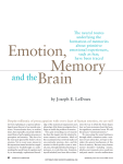 "The Hidden Mind" - Emotion, Memory and the Brain by