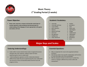 Major Keys and Scales