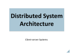 Client-server Systems - University of Manitoba