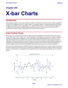 X-bar Charts
