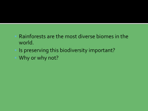 Unit 3: Evolution, Biodiversity, Climate, Weather, and Biomes