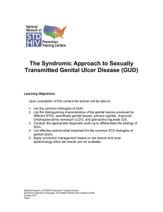 genital ulcerative disease - National Network of STD/HIV Prevention