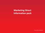 Marketing Direct Information pack