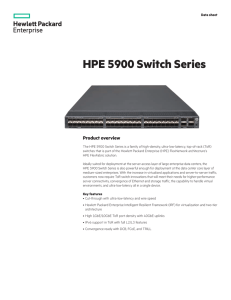 HPE 5900 Switch Series