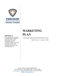 marketing plan - Greene County Public Health