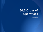 02-16 4.3 Order of Operations