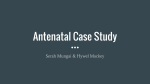 Antenatal Case Study