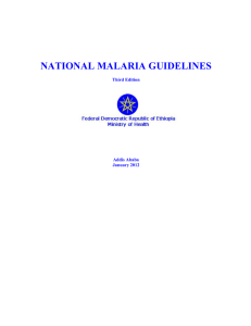 national malaria guidelines - Addis Continental Institute of Public