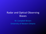 Observational biases