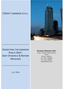 Lebanon`s Public Debt
