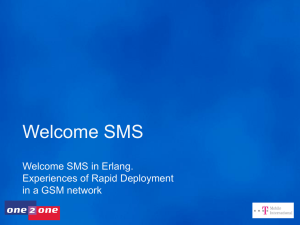 Welcome SMS in Erlang