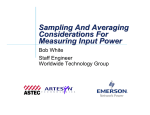 Sampling And Averaging Considerations For Measuring Input Power