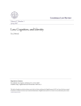 Law, Cognition, and Identity - DigitalCommons @ LSU Law Center