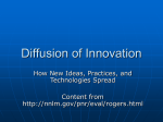 Diffusion of Innovation