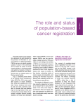 The role and status of population-based cancer registration
