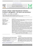 Arterial catheter-related bloodstream infection: incidence