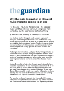 Why the male domination of classical music might be coming to an end