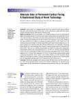 Alternate Sites of Permanent Cardiac Pacing: A Randomized Study