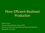 More Efficient Biodiesel Production - Staff