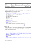 CS 70 Discrete Mathematics and Probability Theory Spring 2015