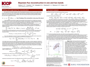 Bayesian flux reconstruction in one and two bands