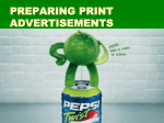 preparing print advertisements