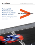 Achieving High Performance with Accenture Foundation Platform for