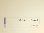 Geometry * Grade 5