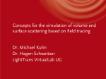 Concepts for the simulation of volume and surface scattering based
