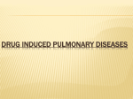 drug induced pulmonary diseases definition