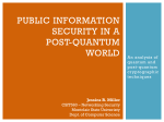 Public information security in a post-quantum world