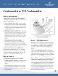 Cardioversion or TEE Cardioversion