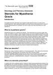 Steroids for myasthenia gravis