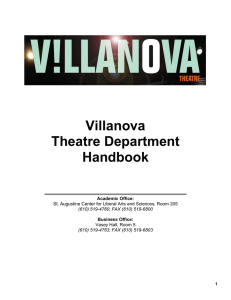 Theatre Department Handbook 16-17