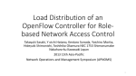 Load Distribution of an OpenFlow Controller for Role