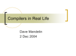 Compilers in Real Life - inst.eecs.berkeley.edu