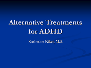 Alternative Treatments for ADHD