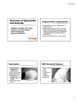 Overview of Overview of Episcleritis Episcleritis and Scleritis Scleritis